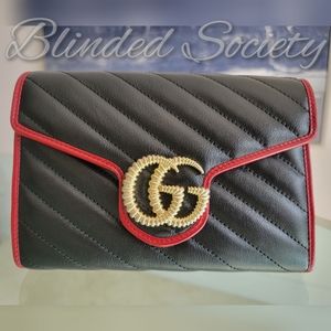 ☆☆SOLD☆☆ Gucci Marmont Mini Chain Crossbody Bag